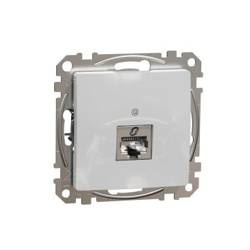 Gniazdo komputerowe rJ45 kat.5e STp srebrny IP20 SDD113451S Sedna Design Schneider electric