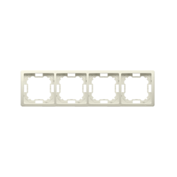 4 irányú keret – univerzális vízszintes és függőleges, bézs Kontakt Simon BMR4/12 modul