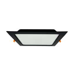 Süllyesztett LED lámpatest ALEXIS-SQ 24W 2270lm IP20 CCT négyzetes fekete | HOROZ