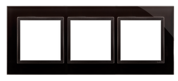 Simon 54 Premium Megszilárdult láva - üveg 3 irányú keret Nature DRN3/73