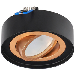 SKAND MINI 1 Fekete arany IP20 kör alakú mennyezeti spotlámpa fehér EDO777547 Edo Solutions