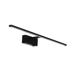 Fürdőszobai fali lámpa kapcsolóval tükör fölé KANARYA-12 LED 12W 850lm 4200K IP45 fekete | HOROZ