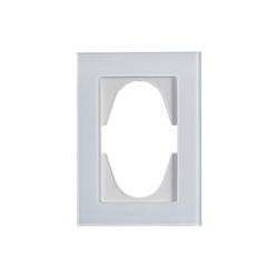 Dupla aljzathoz való üvegkeret fehér, ViP ViPlast