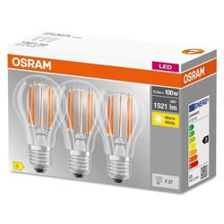 3x LED izzó szett E27 11W 2700K 1521lm Osram 11W 2700K 1521lm