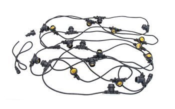 Kerti füzér LED izzókhoz MIMOSA fekete 10m 20xE27 IP44 Kobi 10m 20xE27 IP44