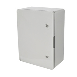 Standard ABS ház 300x400x210 cinkozott szerelőlappal (szürke) HOROZ