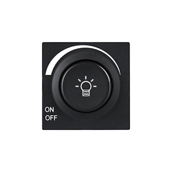 Fényerő-szabályzó fedlap fekete, ViP ViPlast