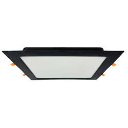 Süllyesztett LED lámpatest ALEXIS-SQ 30W 3000lm IP20 CCT négyzet alakú fekete | HOROZ