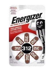 Hallókészülék elem 312 TFT AZ Energizer (8 db-os buborékcsomagolás)