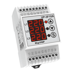 Háromfázisú feszültség relé VP-3F10A