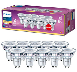 10db LED spotlámpa Classic GU10 4.6W 2700 K WW 355 lm 36D ND 10PK Philips Lighting 10db készlet