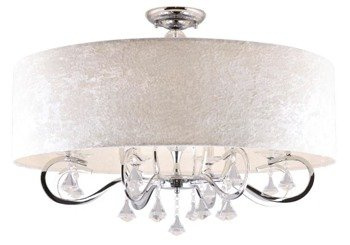 Plafond Amsterdam nagy 8xE14 kerek Ecru kristályok C0059 Maxlight C0059 Maxlight