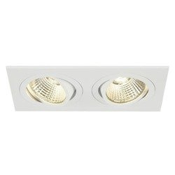 Leernyő Új TRIA II LED DL fehér matt, 2x6W, 38°, 3000K SLV 113921