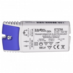 Transzformátor: elektronikus; 250VA; 230VAC; 11,5V; IP20; 0÷40°C; ETZ50 ZAMEL
