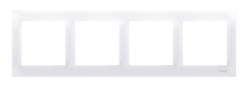 Simon 54 Premium fehér 4 irányú univerzális keret IP20/IP44, DR4/11