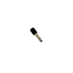 Szigetelt hüvely 1,5x8 fekete 00604 (csomagolás 100 db)