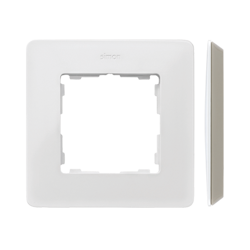 1-es keret Detail original-mono fehér / alap meleg szürke Simon 82 Detail