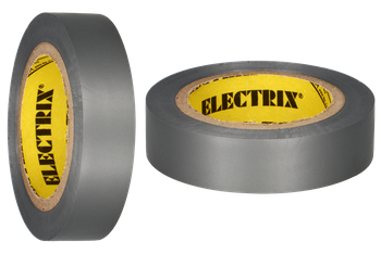 PVC elektromos szigetelő szalag 15mm x 10m vízálló Anticor 211 szürke