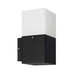 GRYF kültéri fali lámpa hermetikus kerti lámpa IP44 fekete négyzet E27 03652 Struhm