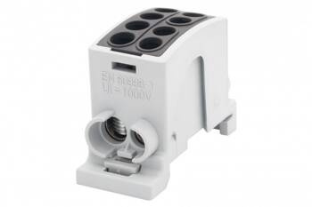 Terminál HLK 100A-2 (1x25.1x16 / 1x25.1x16)-fekete F-electro