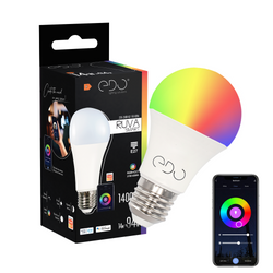RUVA Smart LED izzó E27 14W RGB+CCT 2700-6500K 1400lm WiFi Tuya Smart EDO777431 Edo Solutions RUVA Smart LED izzó E27 14W RGBW 2700-6500K 1400lm WiFi Tuya Smart EDO777431 Edo Solutions