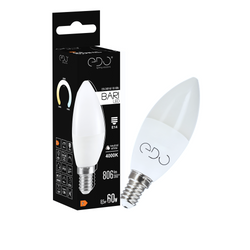 BARI LED 8,5W NW gyertyaizzó, E14, 4000K, 806lm, 220-240V EDO777666 EDO Solutions