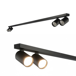 4 pontos spot mennyezeti lámpa MALGA 4 LINE BLACK sín IP20 4xGU10 220–240 V fekete EDO777874 EDO Solutions