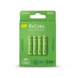 ReCyko AAA NiMH fogyasztói újratölthető akkumulátorok 950mAh 1.2V (4db)