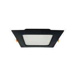 Süllyesztett LED lámpatest ALEXIS-SQ 12W 1050lm IP20 CCT, négyzet alakú, fekete | HOROZ