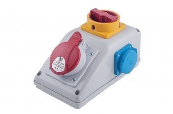 R-BOX kompakt kapcsolótábla 1X32A/5P 1X250V off 0/1 IP44 Pawbol B.325/1/01