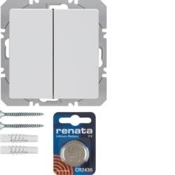 KNX RF rádiógomb 2 irányú lapos gyorslink fehér Berker Q.1 / Q.3 85656229