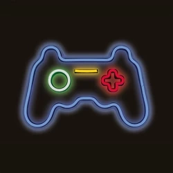 Neon PLEXI LED GAMEPAD fali lámpa több színben FPNE03 T-000200 PLASTROL