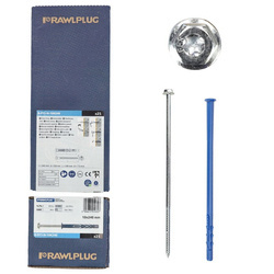 Keretdübel peremmel, horganyzott hatszögletű csavarral R-FF1 10x240 mm kartoncsomag 25 db.