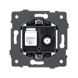 SAT + RJ45 aljzatmechanizmus, ViPlast