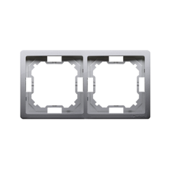 2 irányú keret – univerzális vízszintes és függőleges, inox (met.) Kontakt Simon BMR2/21 modul
