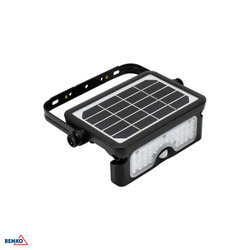LED SOLAR reflektor SOLEN 5W 500LM 4000K IP65 fekete PIR érzékelő Bemko