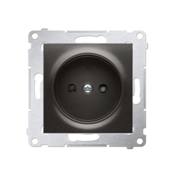 Simon 54 Premium Antracit földetlen aljzat, biztonsági zsaluval, csavaros csatlakozók, DG1Z.01/48