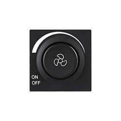 Fordulatszám-szabályzó fedlap fekete, ViP ViPlast