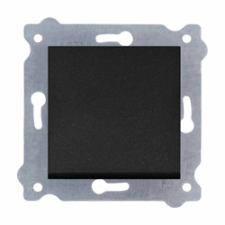 Fekete fémes miniatűr kapcsoló 209/14E EXEN