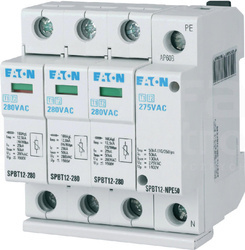 B+C túlfeszültség-levezető 1+2 1+NPE 12,5kA 280V 184750 Eaton