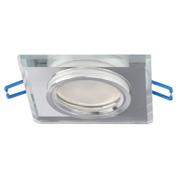 CRYSTAL Silver IP20 négyzet alakú ezüst üveg spot mennyezeti lámpatest EDO777130 Edo Solutions