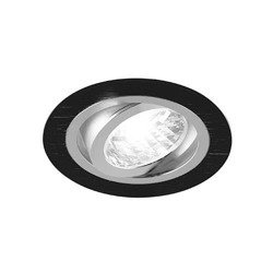 Alum C mennyezeti lámpatest Alum C kerek fekete króm Struhm 03589