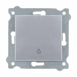 Fénykapcsoló nyomógomb / zárt Ezüst 205/10E EXEN