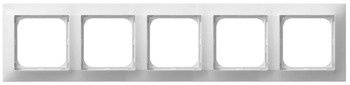Ramka pięciokrotna biały Ospel Impresja R-5Y/00