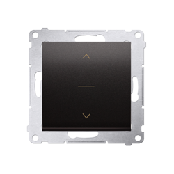 Simon 54 Premium antracit DZW1K.01/48 Háromirányú redőnykapcsoló 1-0-2 (moduláris) antracit