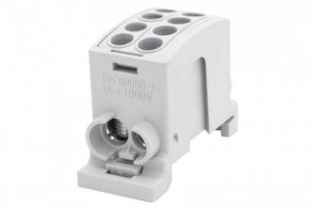 Terminál HLK 100A-2 (1x25.1x16 / 1x25.1x16)- szürke F-elektro