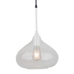 Függeszték modern üveg fényes fehér Ф285mm 3884 V-TAC