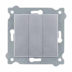 Hárompólusú kapcsoló Ezüst 213/10E EXEN