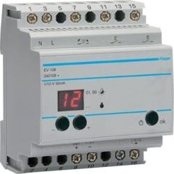 HAGER EV108 DIMMER MASTER KÉSZÜLÉK, KOMFORT, PROGRAMOZHATÓ, MAX. 30DB EV100 ÉS EV102 VEZÉRLÉSÉRE, 1-10V KIMEN