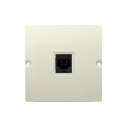 Szimpla univerzális RJ11 telefon aljzat bézs Kontakt Simon BMTU.01/12